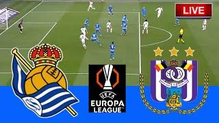 Real Sociedad vs Anderlecht | EUROPA LEAGUE 2024 | Football Live Match Today