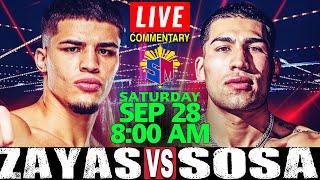 LIVE Xander Zayas vs Damian Sosa Top Rank Fight Commentary │ Super Welterweight Bout - 10 Rounds