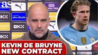 GUARDIOLA admits that DE BRUYNE's PHYSICAL CONDITION could COMPLICATE a new CONTRACT