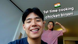 NYC Cooking Vlog: "I Want You To Make Chicken Biryani" ok bet