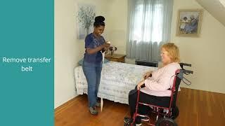 Transfer a Client from Bed to Wheelchair