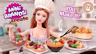 Mini Brands CREATE (MasterChef) Are They Barbie Doll Sized? ZURU 10 Capsule Unboxing