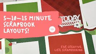 5 -10 -15 Minute Scrapbook Layouts! | Creative Life Scrapbooking | Fresh Fusion by Creative Memories