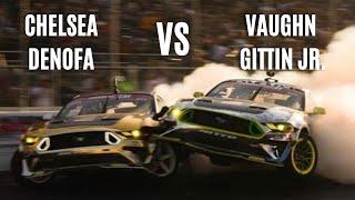 Chelsea DENOFA VS. Vaughn GITTIN Jr. | Formula Drift 2021 - Long Beach | Round 7 - Top 8