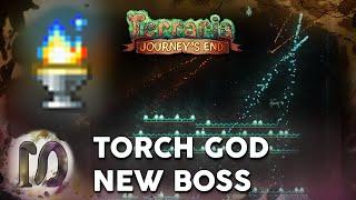 NEW TORCH GOD BOSS/ EVENT - SECRET BOSS in TERRARIA 1.4 JOURNEY'S END - HOW TO SUMMON THE TORCH GOD