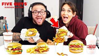 MindOfRez FIVE GUYS MUKBANG with Girlfriend!