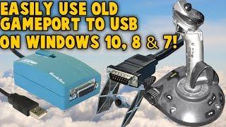 Use Old Gameport Joystick on Windows 11 10 8 & 7 - Gameport to USB Nest - Retro Joystick Controllers