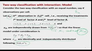 Lec 15: One-Way Classification with Interaction in Experimental Design Models