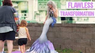 How to Put on a Silicone Mermaid Tail without Ruining the Magic (works for fabric tails too!)