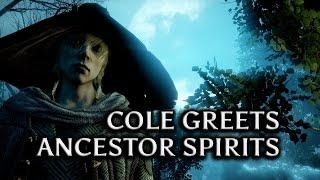 Dragon Age: Inquisition - Jaws of Hakkon DLC - Cole greets Avvar ancestor spirits