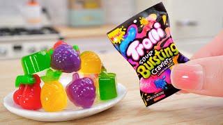 DIY Miniature Trolli Fruit Gummy Ideas | Satisfying Tiny Food & Candy Party | Miniature Cooking