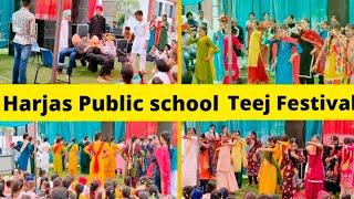 Teej Festival Celebration  || Performances of brilliant Students #trending #Harjaspublicschool#