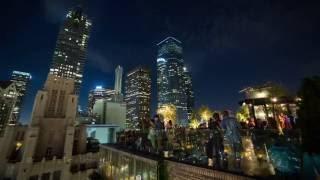 Downtown Los Angeles From Perch LA - 4K Timelapse