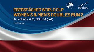  RELIVE  Women's & Men's Doubles Run 2 | EBERSPÄCHER Luge World Cup  SIGULDA, LATVIA