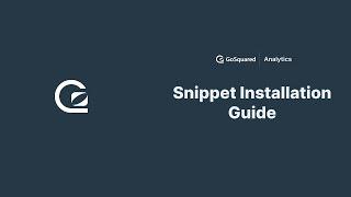 Just One Line of Code to Install GoSquared Analytics! 🪄