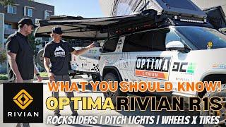 Q&A with the Optima Rivian Overland Vehicle | Rocksliders x Tires x Roof Rack and More!