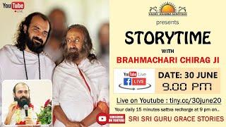 Storytime with Brahmachari Chirag ji @artofliving @Gurudev