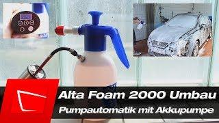 Alta Foam 2000 mit Akkupumpe -  Automatik Umbau Gloria FM10 Alternative