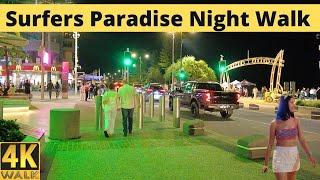 Surfers Paradise 4K Walk   Friday Night in Gold Coast NightLife ️