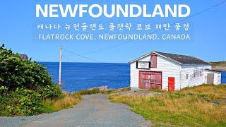 평화로운 플랫락 코브의 해안 풍경 (캐나다 뉴펀들랜드) I Flatrock Cove, Flatrock, Newfoundland, Canada