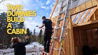 ALASKA Couple Builds a TINY CABIN...The TRUE TEST of a Relationship!