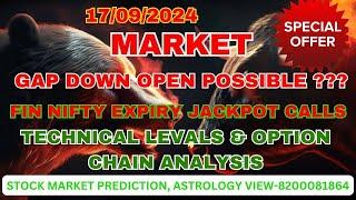 17/09/2024  NIFTY BANK NIFTY PREDICTION,  ASTROLOGY VIEW