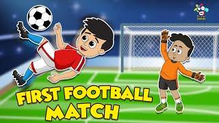 Gattu's first Football match | English Moral Stories | English Animated | English Cartoon