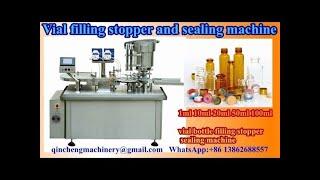 vial filling stopper sealing machine 1ml 5ml 10ml 20ml 50ml 100ml vial bottle filler stopper sealer