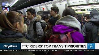 TTC riders' top transit priorities