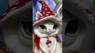 Процесс изготовления кота в шляпке ручной работы из полимерной глины #куклыручнойработы #игрушки