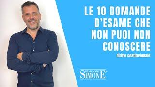 Diritto costituzionale: le 10 domande d'esame che non puoi non conoscere