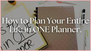 5 Tips to Plan Your Entire Life in One Planner | Create a Custom Functional Planning System