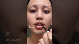 If lipstick “looks bad on you” TRY THIS double lip line tutorial #tiktokhacks