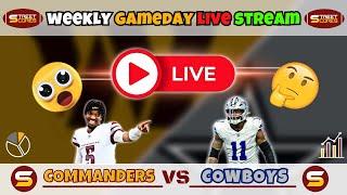  Commanders vs Cowboys LIVE play-by-play Week 12 ANALYSIS STREAM! WHOOP UP ON THEM COWGIRLS!