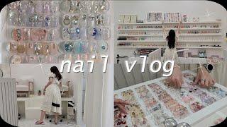 nailvlog|Nailist vlog. (Art of the month in June, organizing art edition)