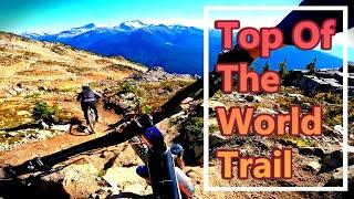 Tackling the Top of the World Black Trail in Whistler Bike Park