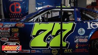 Connor Hall leads a tour of his race shop in Hampton, Virginia