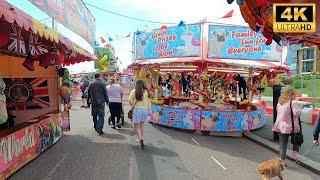 Bognor Regis 2022 Town Walk 4K a day before Platinum Jubilee / seaside town in the UK