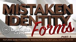 Mistaken Identity: Forms, Part 3 - Form 36 and Form 34