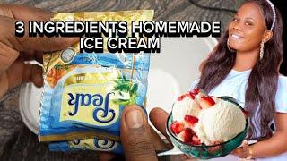 HOW TO MAKE ICE CREAM  2024/ Three ingredients homemade icecream