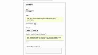 Exam Information- Accommodated Testing in the ASAC Instructor Portal