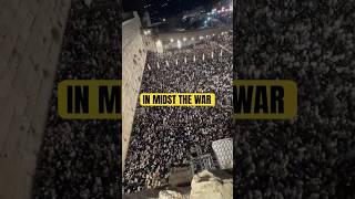 Record breaking amounts of Jews FLOCKED to the Western Wall to pray before Yom Kippor. #israel