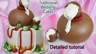 Traditional wedding cake|Calabash Cake|Traditional cake#cake