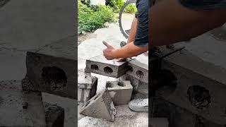 Dust-free wall cutting machine Reinforced concrete