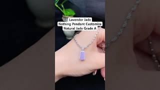 Lavender Jade Nothing Pendant Customize #jewelry #earrings #ring #necklace #pendant #diamond #gems