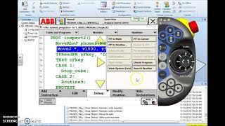 ABB IRC5 Robotics Access  Run Programs or Routines Move PP