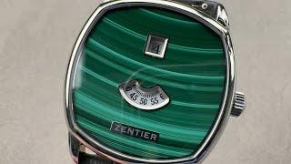 Zentier Sauté Malachite Dial Jump Hour (Z6) Luxury Watch Review