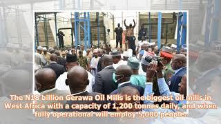 #pmbinkano | buhari visits biggest oil mills in west africa (photos)