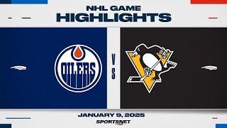 NHL Highlights | Oilers vs. Penguins - January 9, 2025