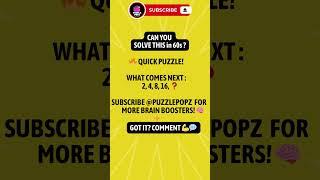 Number Puzzle | #Shorts | #Math #puzzle #number #braintest #riddles #puzzlepopz